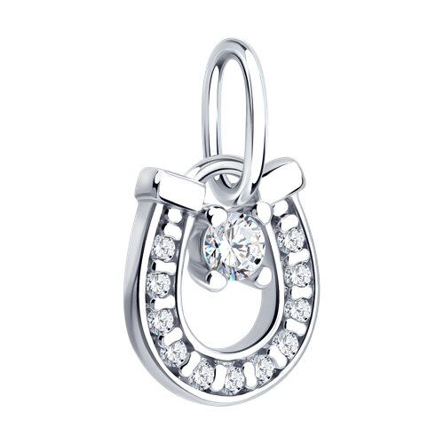 Подвеска серебряная с фианитами фото 4 Подвеска серебряная с фианитами фото 4