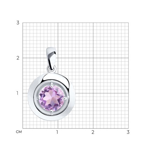 Подвеска серебряная с аметистом фото 2 Подвеска серебряная с аметистом фото 2
