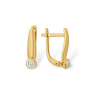 Серьги золотые с бриллиантами