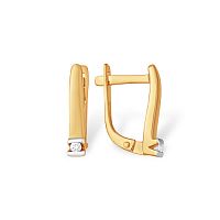 Серьги золотые с бриллиантами