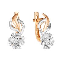 Серьги золотые с бриллиантами