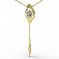 Колье золотое с бриллиантами